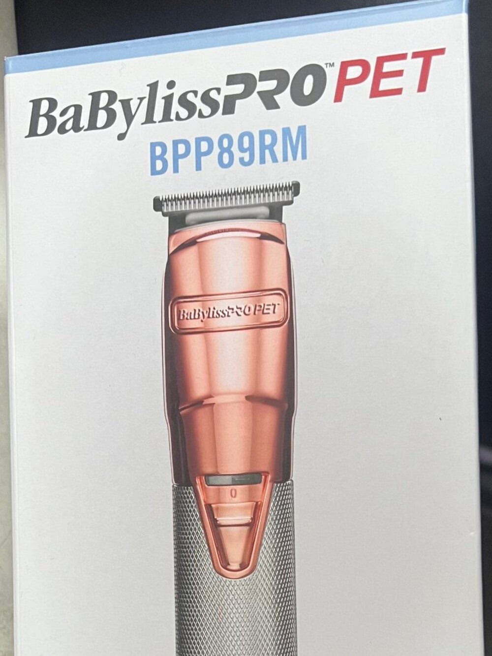 BabylissPro Pet Trimmer Grooming Tool Rose Gold Metal BPP89RM